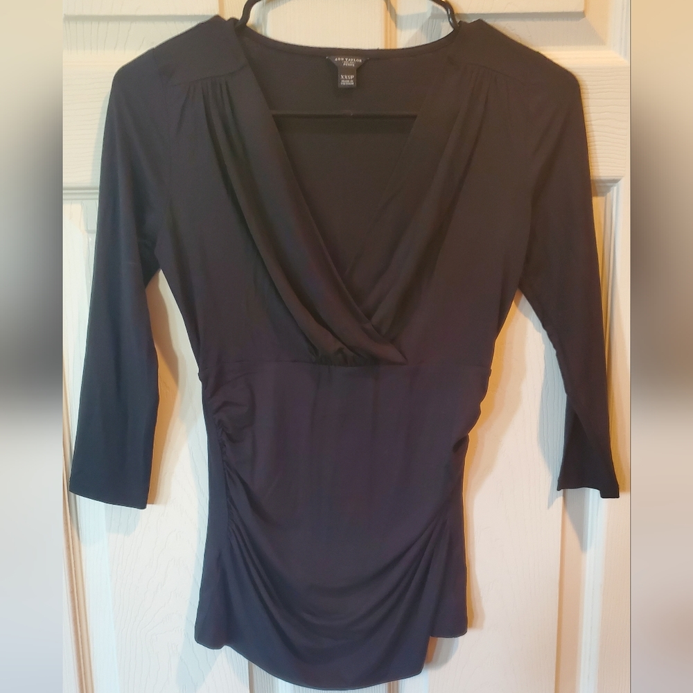 Ann Taylor black blouse